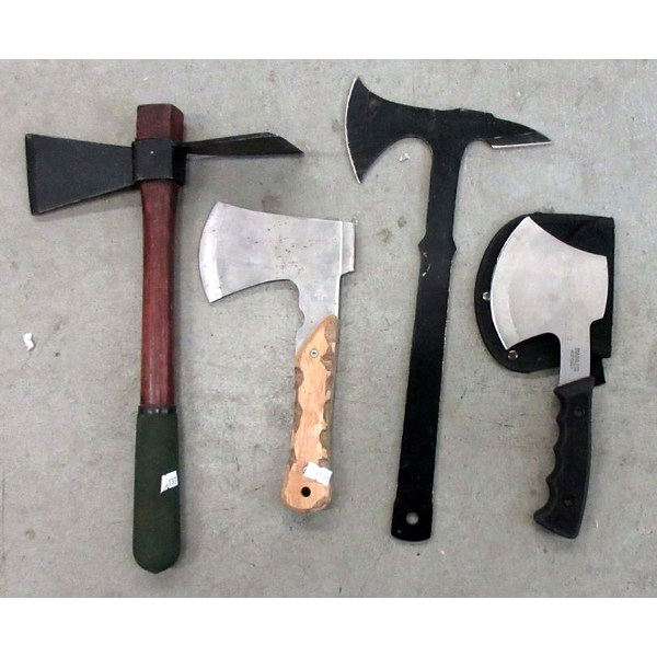 4 Assorted Hatchets - Preowned - As Is