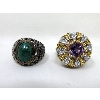 Image 2 : 2 x Sterling Silver Estate Rings 