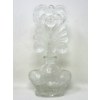 Image 6 : 3 Vintage 8" Pressed Glass Perfume Bottles 