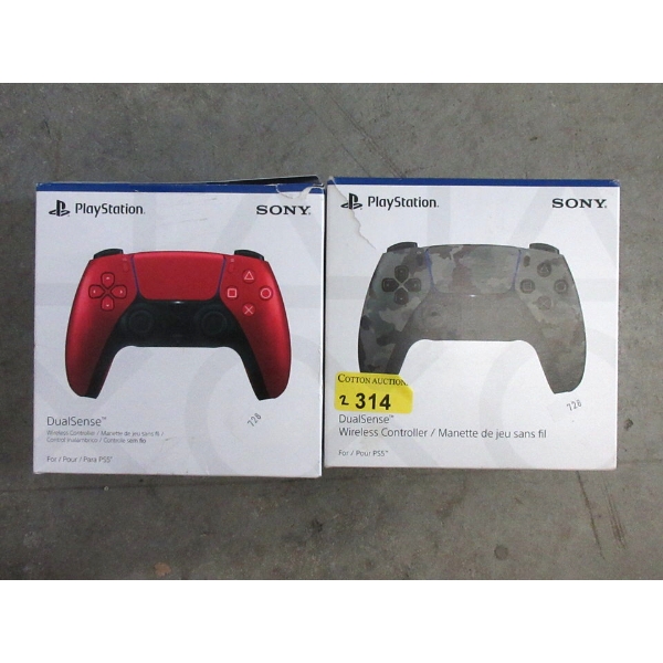 2 Sony PlayStation Dual Sense Wireless Controllers