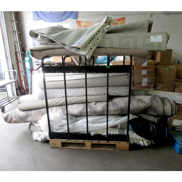Skid of 13+ Assorted Area Carpets
