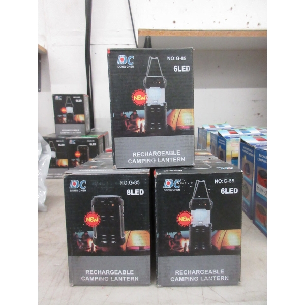 5 New Mini LED Camping Lanterns in Boxes