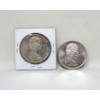Image 2 : Two 1966 Canadian 80% Silver Dollar Coins