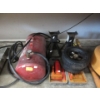 Image 1 : 6 Pc. Lot of Jacks, Dolly Tires & 7 Gal Air Tank