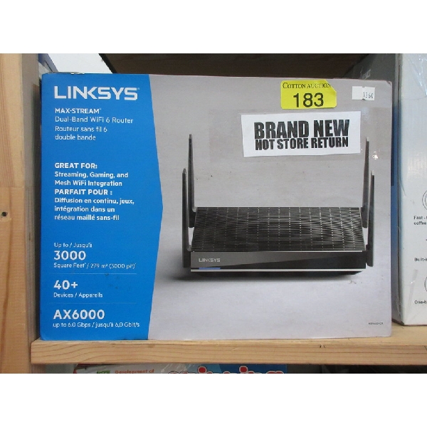 New Linksys Max-Stream Dual-Band WiFi 6 Router