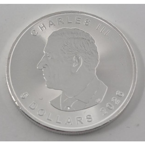 1 Oz .9999 Silver 2026 Canada Maple Leaf Coin