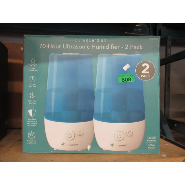 pureguardian Twin Pack of 70-Hr Humidifiers