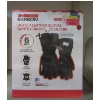 Image 1 : Karbon Heated Black Leather Gloves w/ Reflective Strip