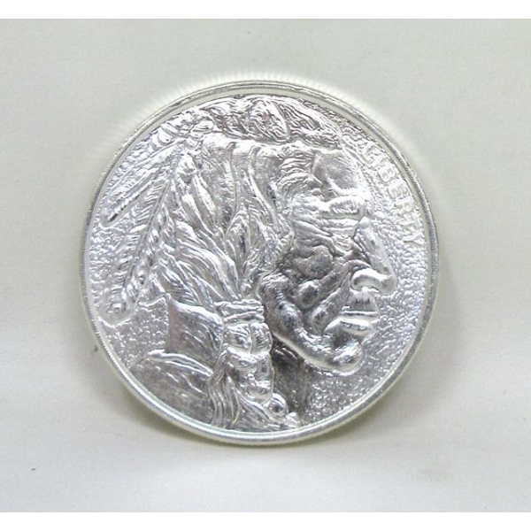 1 Oz .999 Silver 2-Sided Art Round 