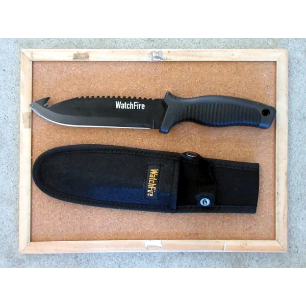 New Watch Fire Knife with 6" Saw-Back Blade