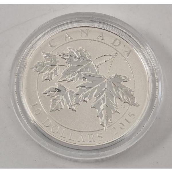 Half Oz .9999 Silver 2015 Canada Maple Leaf Coin