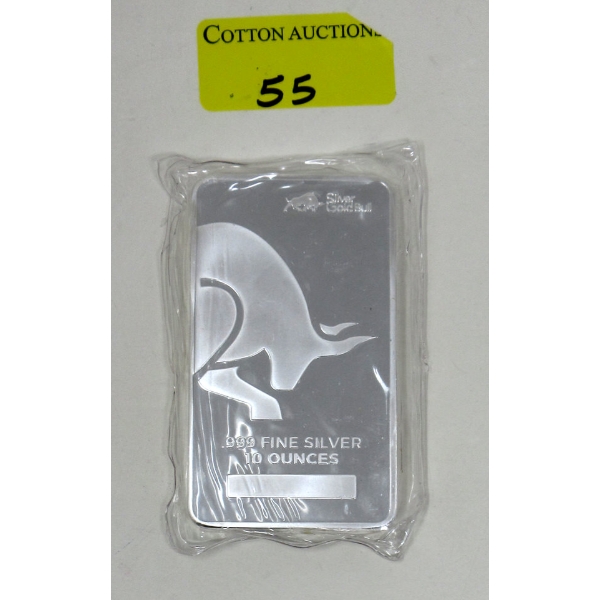 10 Oz .999 Silver Investor Bar 