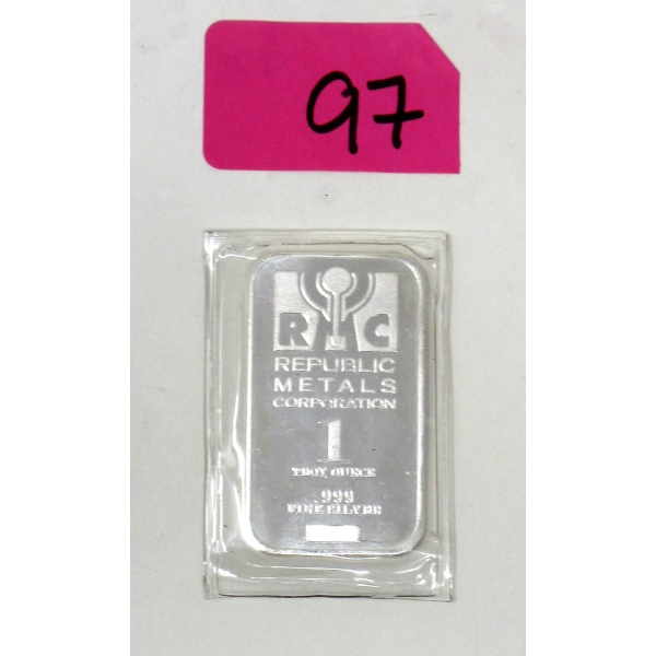 1 Oz .999 Silver RMC Bar 