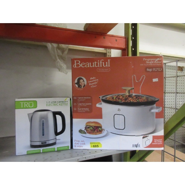 6 QT Slow Cooker and Cordless Electric Kettle