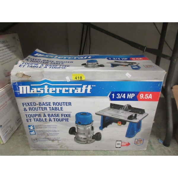 Mastercraft Fixed-Base Router & Router Table