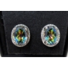 Image 1 : New Mystic Topaz & Diamond Earrings