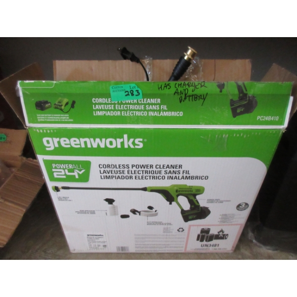 Greenworks Cordless Power Cleaner w/Battery
