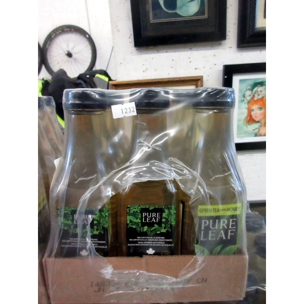 4 Flats of Pure Leaf Green Iced Tea With Honey