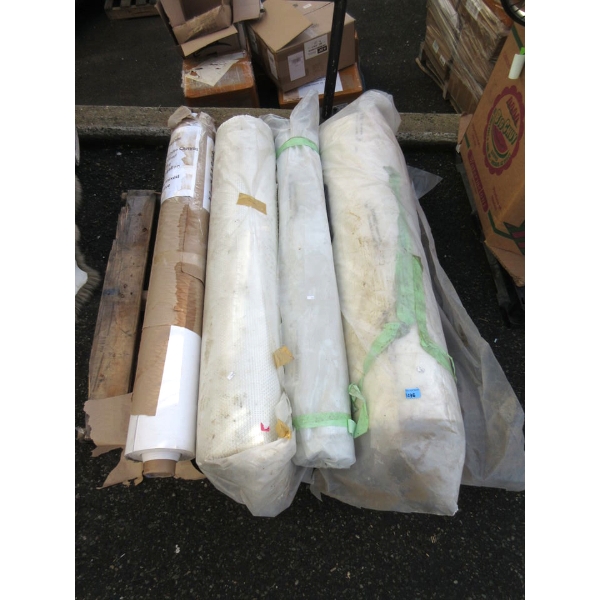 4 New Rolls of Assorted Canvas & Fabrics