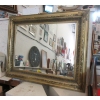 Image 1 : Oversize Gold Framed Wall Mirror - 52" x 42"