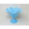 Image 1 : Vintage Fenton Blue Hobnail Glass Pedestal Compote