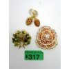 Image 1 : 3 Camrose & Kross Jackie Kennedy Brooches