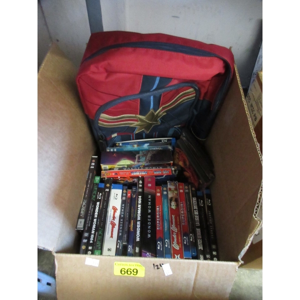 Captain Marvel Backpack & DVD Movies & TV Shows