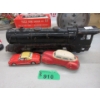 Image 1 : MAR Train Engine, 3.5" Tin Car & 4" Hard Rubber Car