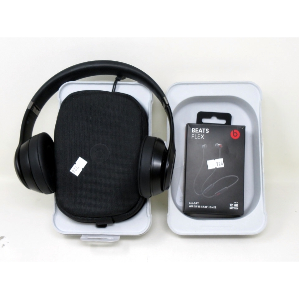 1 Beats Over-Ear & 1 Beats Flex Earphones