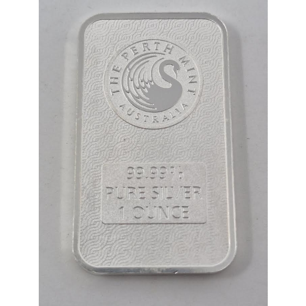1 Oz .9999 Silver Australian Dragon Bar