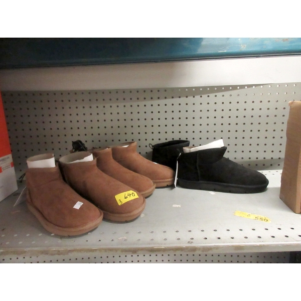 3 New Pairs of Women's Fleece Lined Ankle Boots 