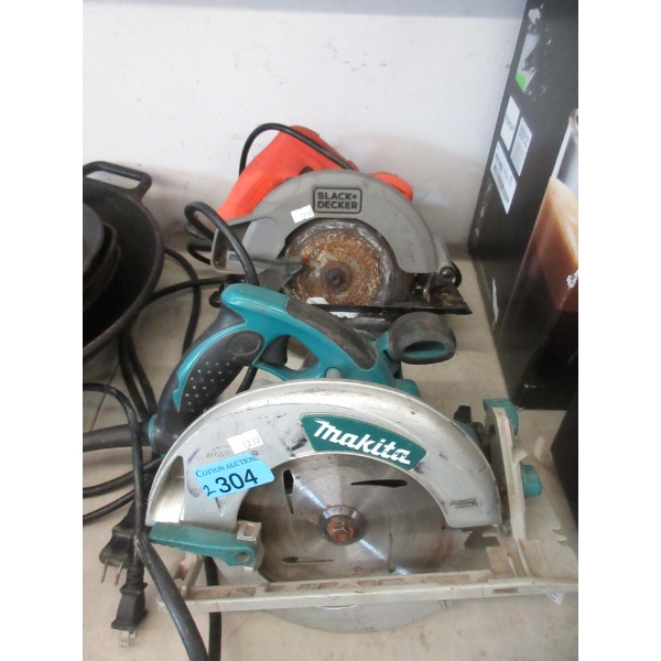 1 Makita & 1 Black & Decker Circular Saw