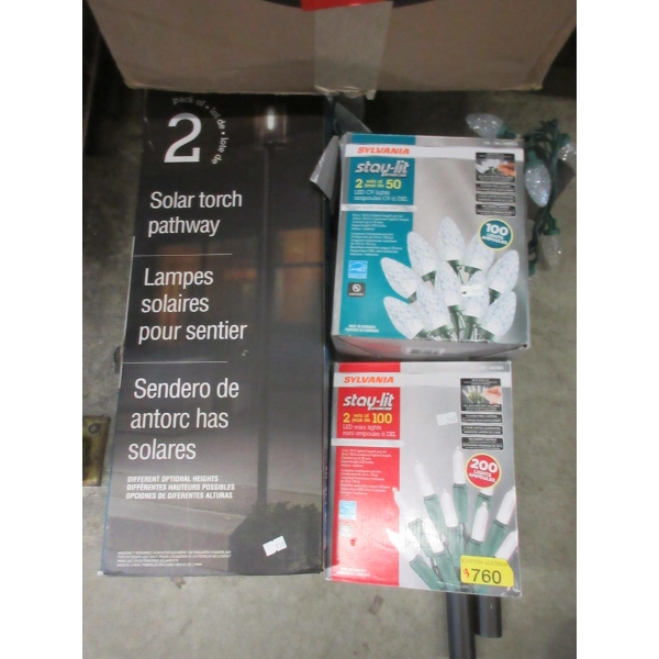 3 Assorted Packs of LED & Solar Lights