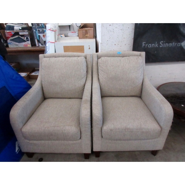 Pair of Fabric Upholstered Side Chairs
