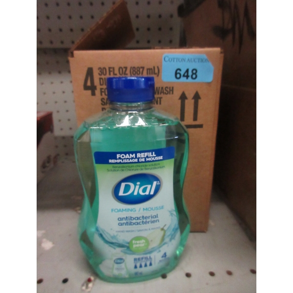 Case of 4 Dial Foaming Hand Wash Refills - Fresh Pear