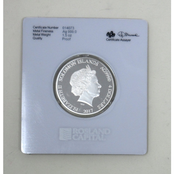 1.5 Oz 2017 Liberty .999 Silver Certified Round 