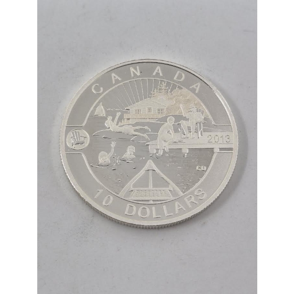 1/2 Oz .9999 Silver 2013 Canada Summertime Coin