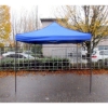 Image 1 : New 10' x 10' Blue Pop-Up Canopy - Black Metal Frame