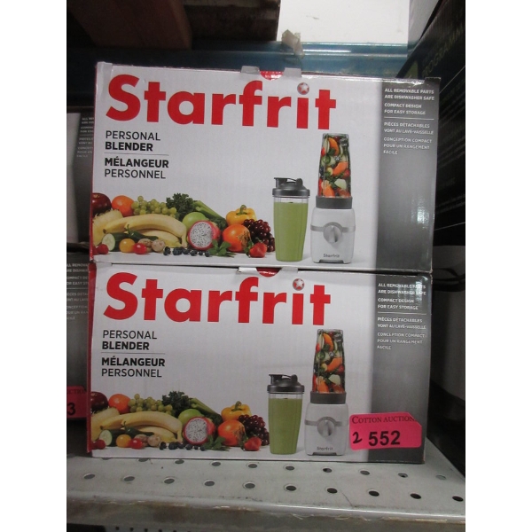 2 Starfrit Personal Blenders 