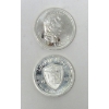 Image 1 : Vintage 2 x 1/2 Oz .999 Silver Andrew Jackson 1975 Rounds 