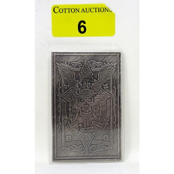 1 Oz .999 Silver Death Dealer Art Bar 