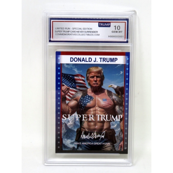 Donald Trump "Super Trump" Graded Trading Card