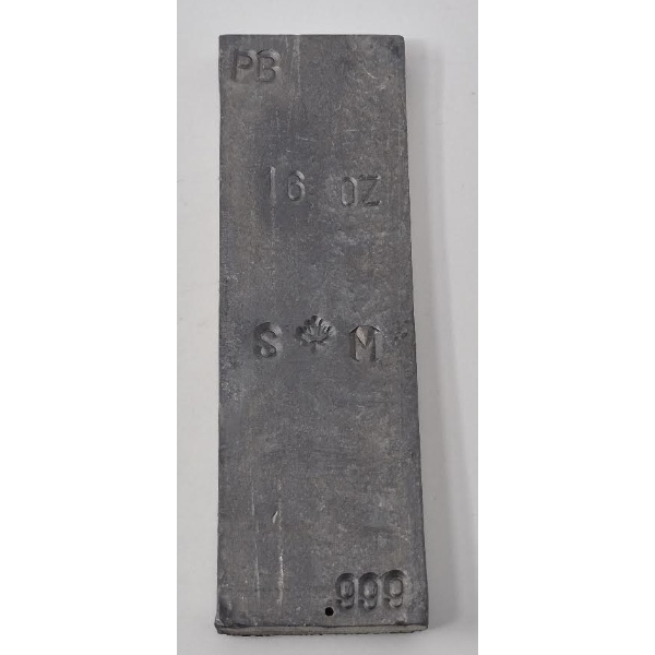 16 Oz .999 Fine Lead Sasquatch Metal Mint Bar
