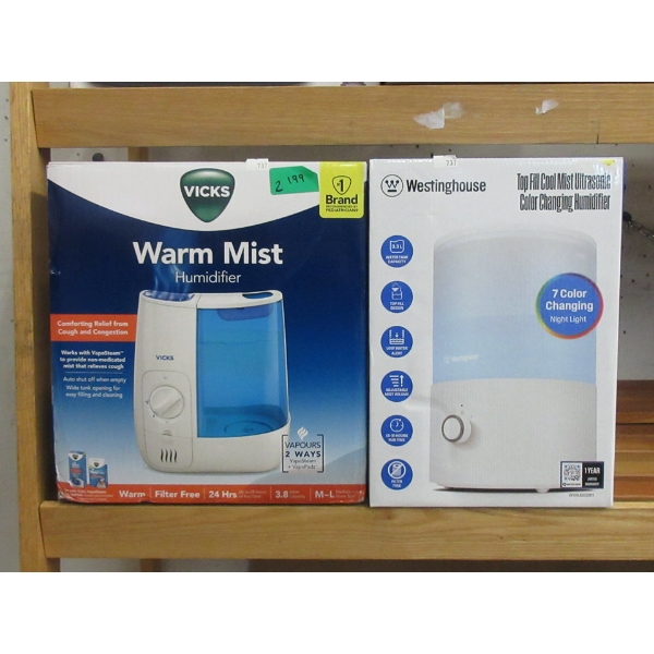 1 Vicks & 1 Westinghouse Humidifier
