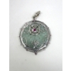 Image 2 : Large Jade & Crystal Pendant with Enhancer Bail
