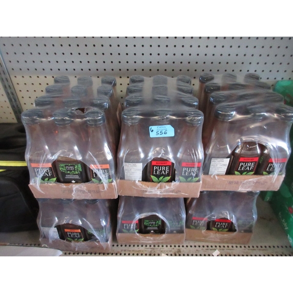 4 Flats of Pure Leaf Raspberry Iced Tea, 2 Peach Tea
