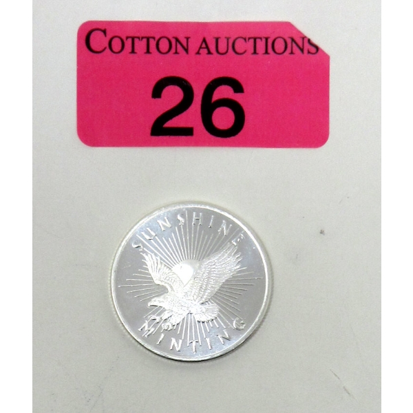 1/2 Oz .999 Silver Sunshine Minting Round 