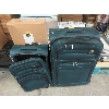 Image 1 : 2 Piece Set of Green Delsey Spinner Luggage