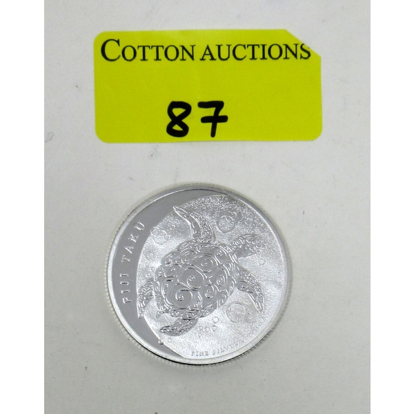 1 Oz .999 Silver Taku Turtle Coin 