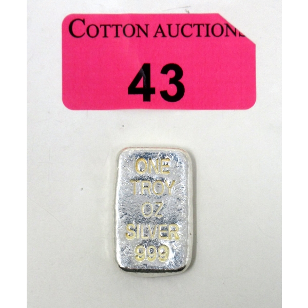 1 Oz .999 Silver Eagle SilverTowne Mint Bar 